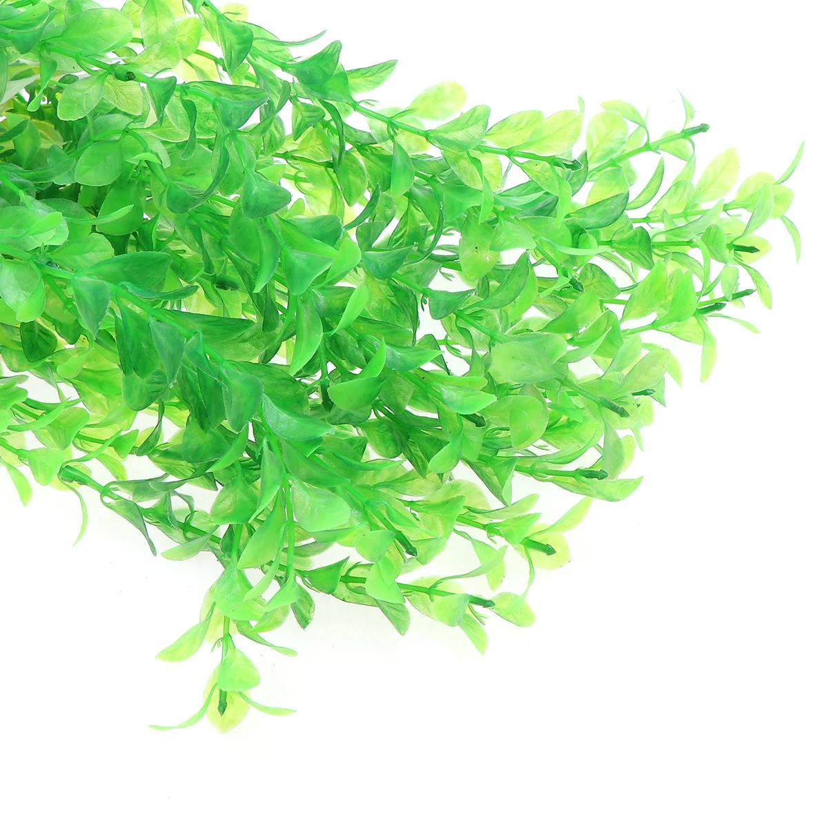 

6pcs Artificial Aquarium Plants Rice Grass Decor For Fish Tank No Toxic Washable Base Steady Fresh Salt Water Compatible Plastic