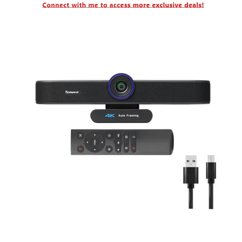 

TEVO-VA300BC Broadcasting 4k Camera Ultra Hd Webcam Live Streaming For PC Youbute Zoom Teams With Microphone And Speakers