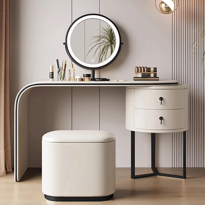 

Modern Bedroom Vanity Table Makeup Luxury Mid Century Study Dressing Table Women Closets Mesa De Maquillaje Trendy Furniture