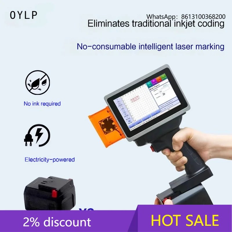 OYLP L4pro Metal Aluminum Small Laser Marker Handheld Portable Laser Marking Machine Expiration Date Logo Mini Laser Printer