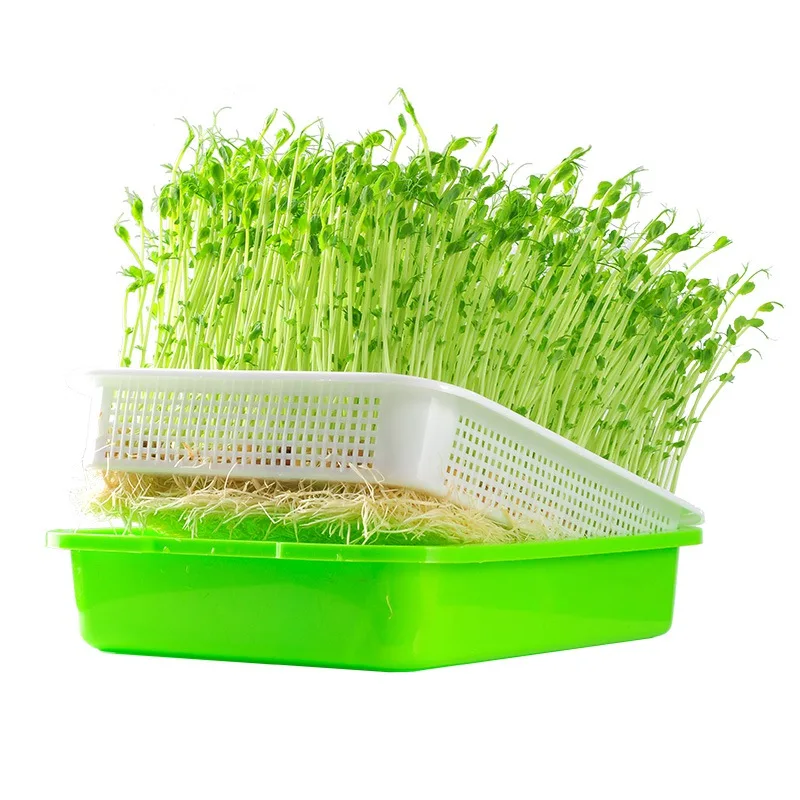 Sprouter Tray Soilless Culture Seedling Tray Garden Greenhouse Hydroponic Systems Sprout Dish Garden Nursery Potted 1pc