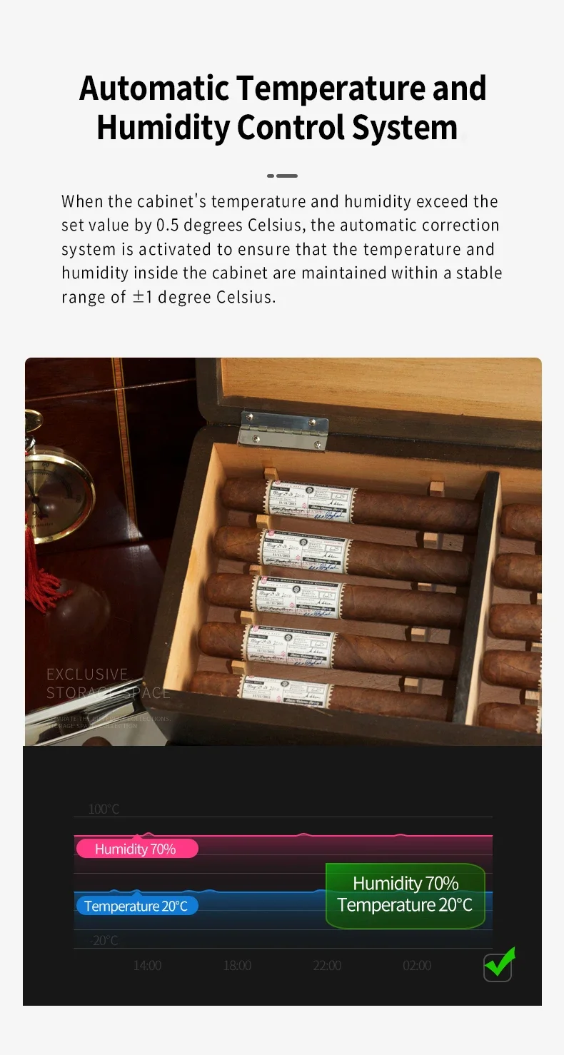 Humidor Humidity Control Commercial Cigar Humidor Cabinet
