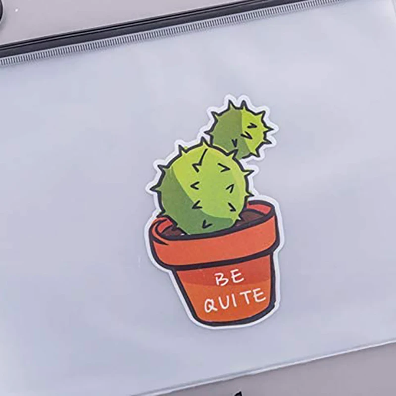 Симпатичная свежая и прозрачная матовая сумка для хранения кактусов большой емкости