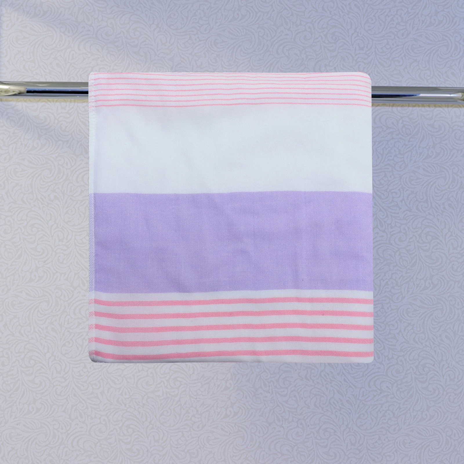 

Embroidered Cotton Bath Towel Purple Soft Absorbent Premium Face Cloth Hand Towel for Bath Facial Hand Drying Washcloth