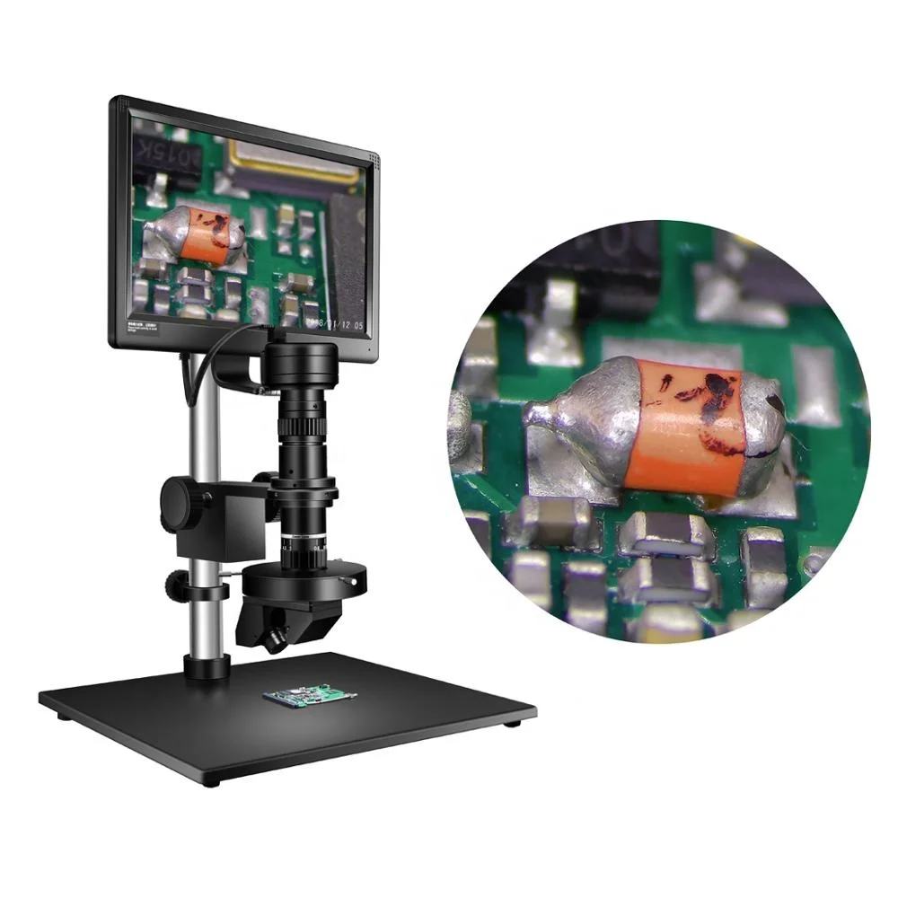 FM3D0325C 10-98X Zoom 3D Observe Industrial Hd Lcd Digital  Microscope