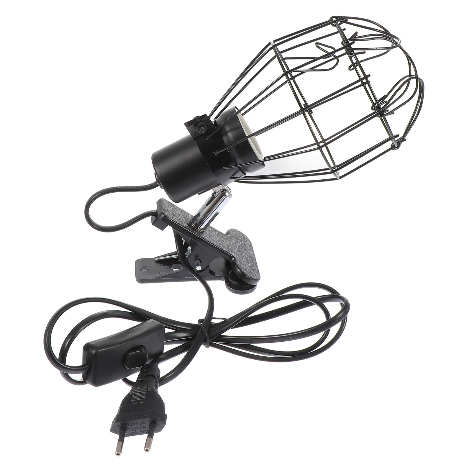 

1Pcs Reptile Cage Ceramic Heating Lamp Cover Anti-Hot Mesh Eu Plug 220V High-Quality Durable Practical Safe Reptile Light Holder