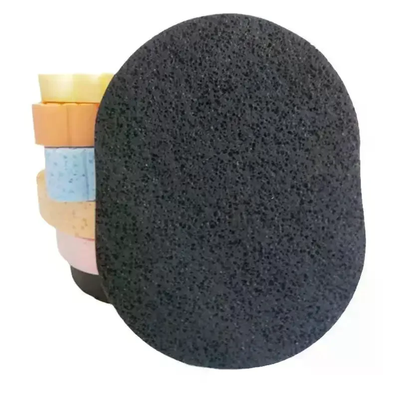 /Kuz/1Pcs Beauty Face Wash Cleaning Cosmetic Puff Soft Natural Black Bamboo Sponge Charcoal Skin Care Tool