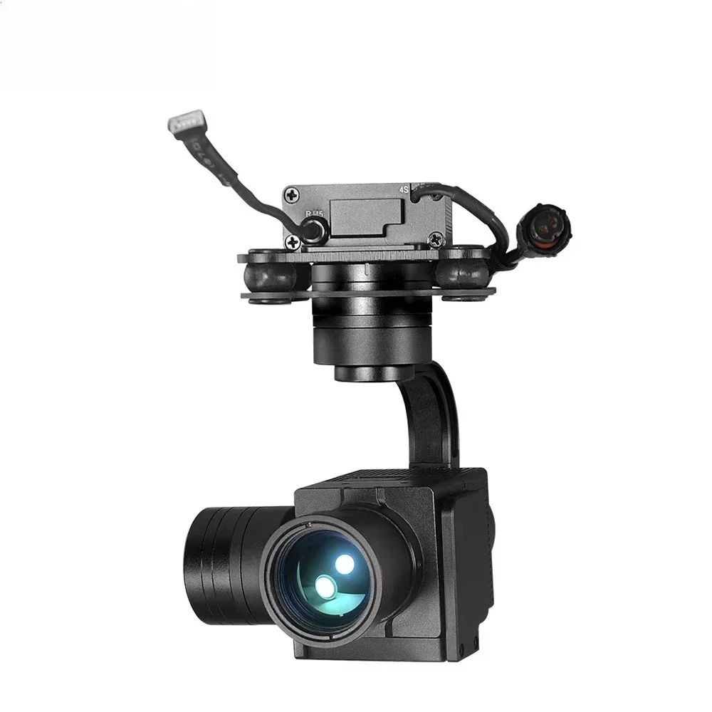 مخصص U-AV 25 مللي متر IR واحد التصوير الحراري الاستشعار Gimbal ميزان الحرارة تتبع كاميرا للرؤية الليلية مع الجسم الأسود