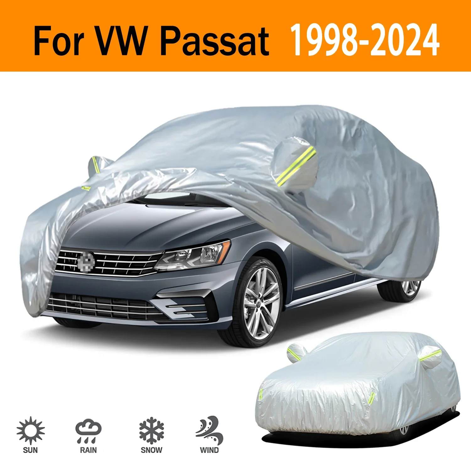 

For Volkswagen Passat 1998-2024 Outdoor Protection Full Car Covers Snow Cover Sunshade Waterproof Dustproof Car accessories