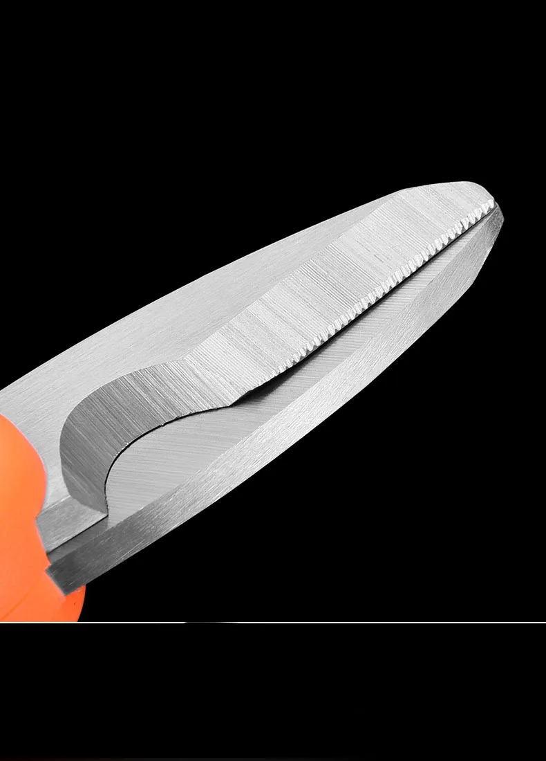 2/1 High Carbon Stahl Schere Haushalt Schere Werkzeuge Elektriker Schere Abisolieren Draht Schneiden Werkzeuge für Stoffe, Papier a. – Detail 4