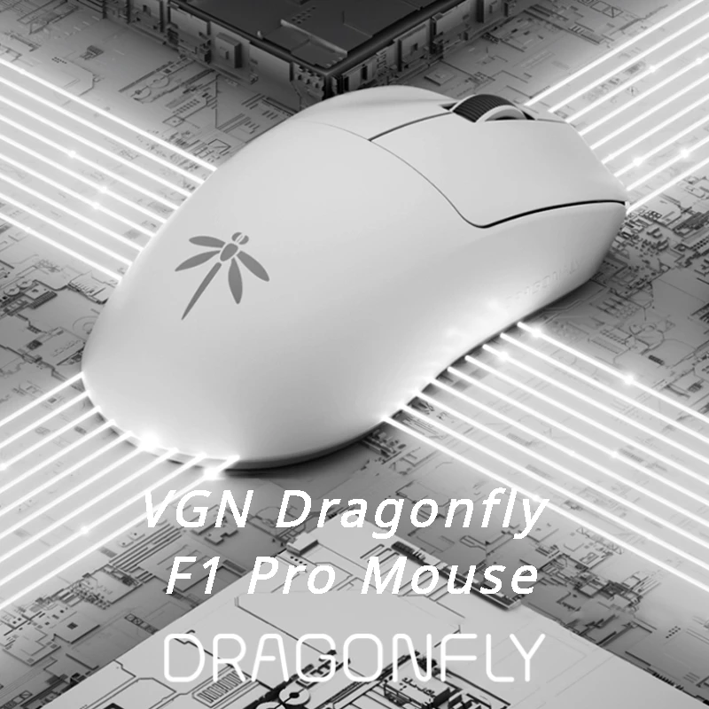 MiFuny Wireless Mouse VGN Dragonfly F1 2.4G PAW 3395 Wired Lightweight 2-Mode Ergonomics Gaming Mouse for Computer Accessories