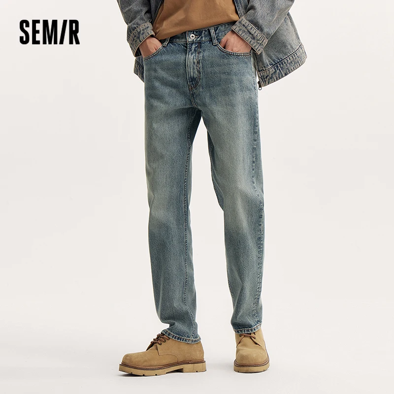 

Semir Jeans Men 2025 Fall Trendy Vintage Slimming Straight Leg Long Pants