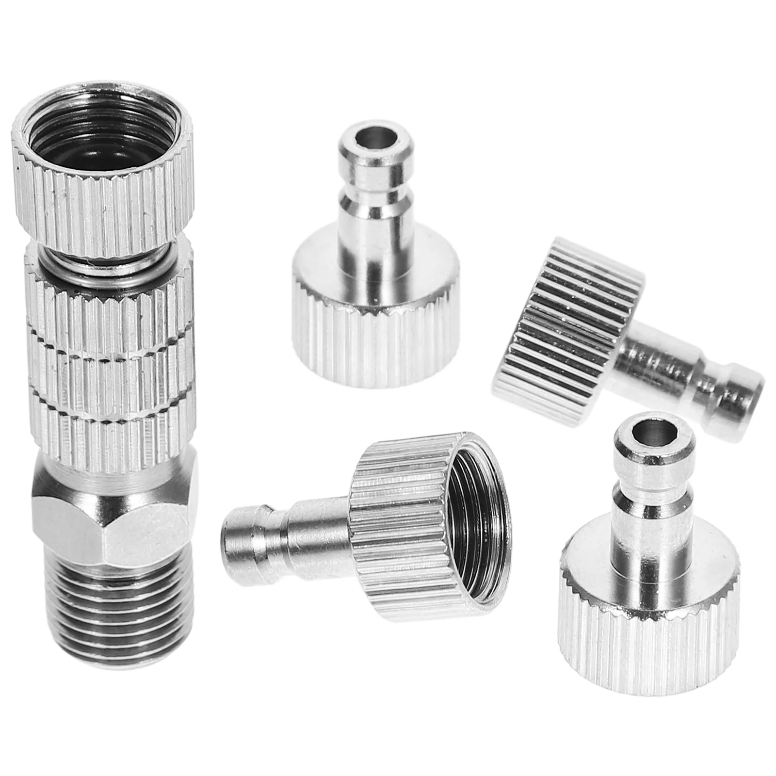 Airbrush Quick Connector Adjustable Adapter Kit Metal Fittings Disconnect Coupler for