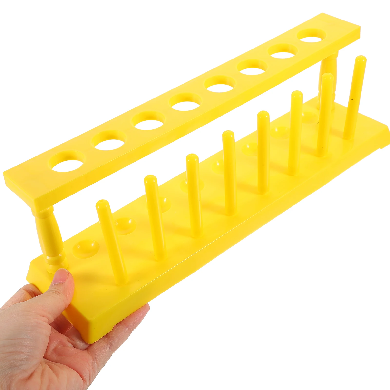 

Test Holder Rack For Laboratory Tube Stand Sampling Storage Organizer Plastic Tube Rack 8 Holes Science Lab Tool