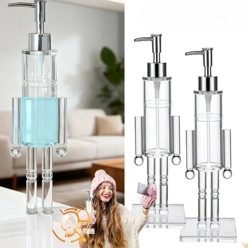 

1pcs Nutcracker Soap Dispenser Pvc Material Hand Pump Suitable for Bathroom Decoration, Holiday Gifts, Holiday Home Decoration