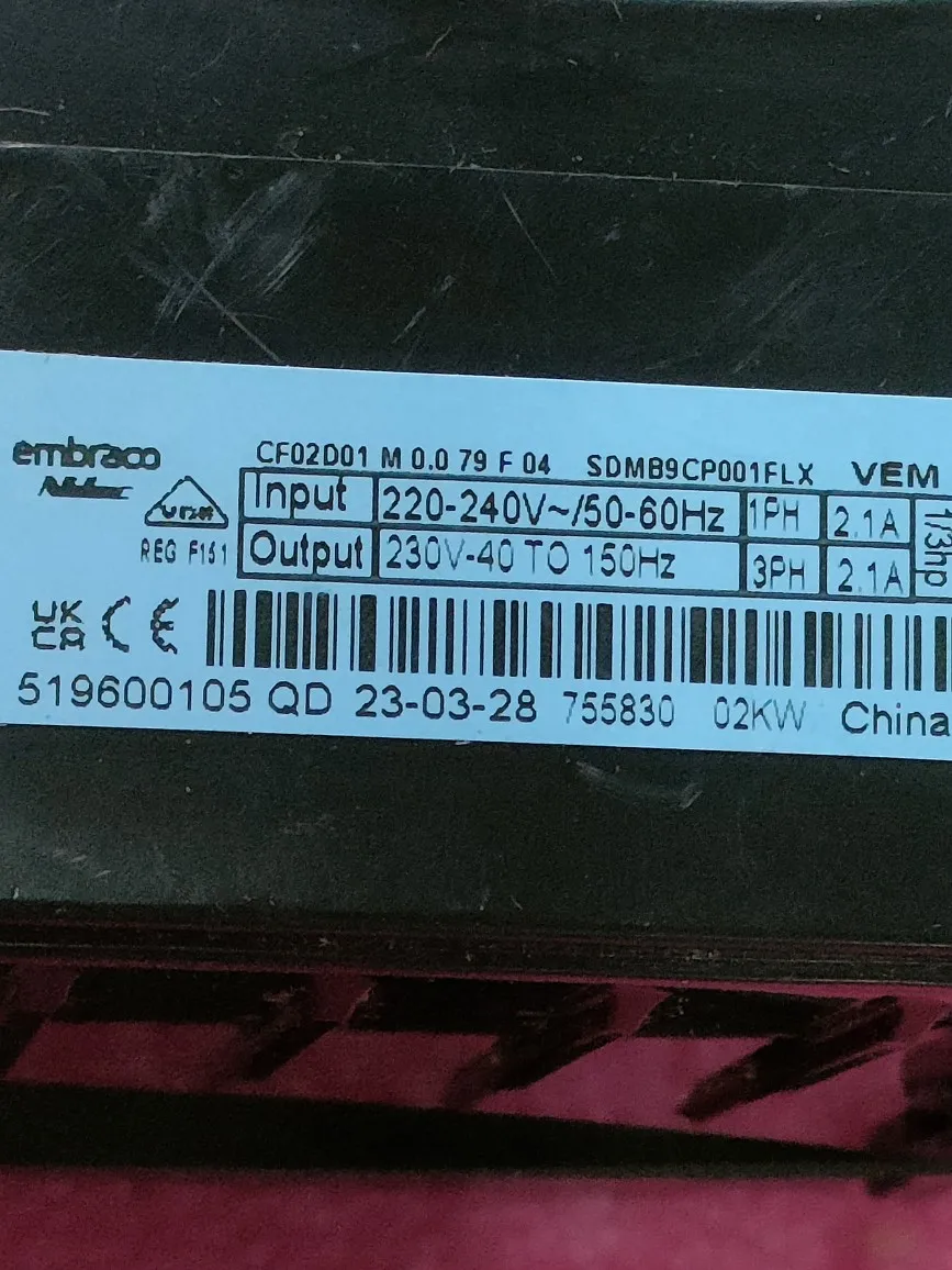 CF02D01M VEM distribuzione frigorifero embraco inverter compressore scheda di azionamento inverter box 193525440 nuovo