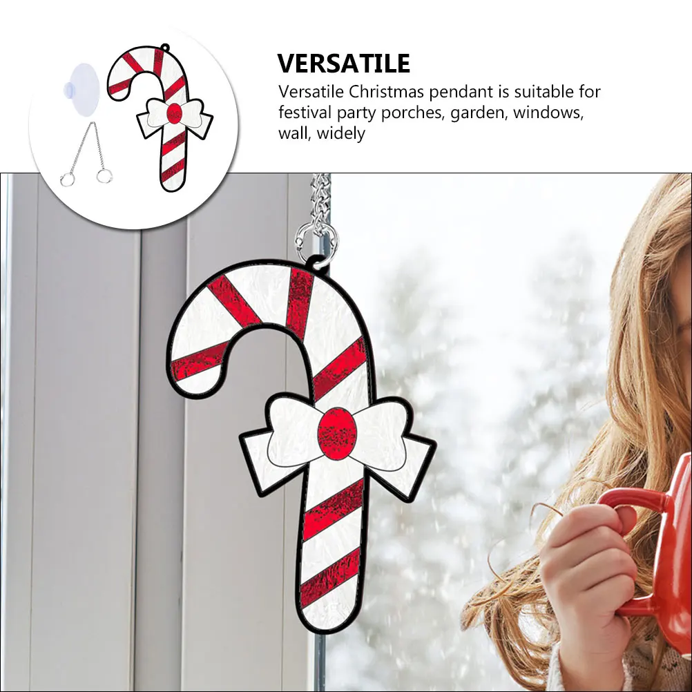 ديكور المنزل عيد الميلاد الاكريليك قلادة حلية الشماعات النباتات الاصطناعية حلي معلقة أضواء شجرة على شكل رجل #4