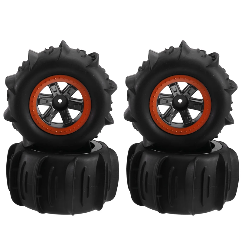 

4PCS Upgrade Sand Snow Tire Wheels For 1/10 Traxxas 104009 104001 XLH 9125 RC Truck Car Accessories Parts