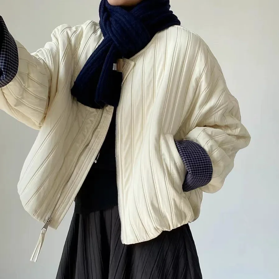 

Женская хлопковая верхняя одежда Jaet, свободный длинный све, осень-зима, новый корейский простой модный универсальный топ для похудения