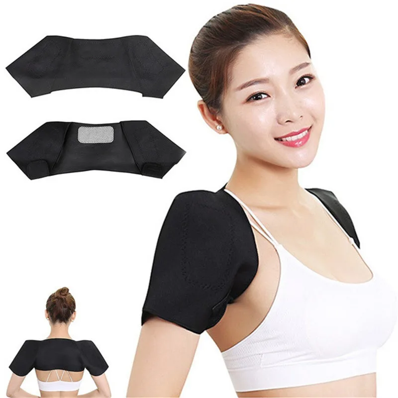 

Tourmaline Self-heating Heat Therapy Pad Shoulder Protector Support Brace Pain Relief Health Care Magnet Heated Belt NEW