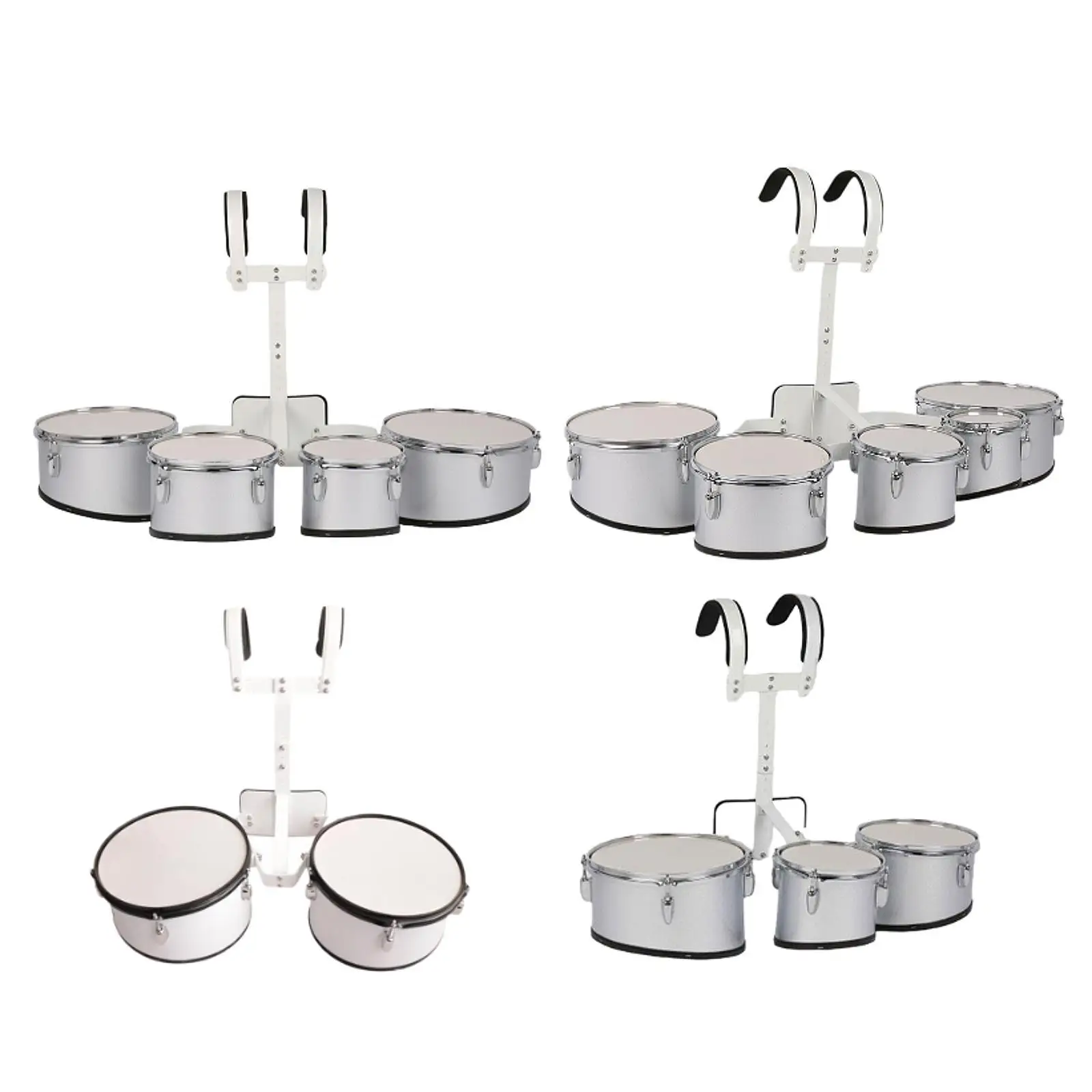 Professional Percussion Drum Set with Stand Polyphonic Drum Music Kit for Kids Teens Beginner Practice