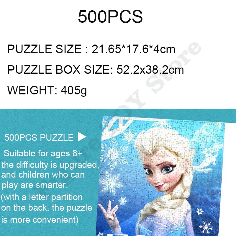 Disney Lilo & Stitch Puzzle 300/500/1000 Pieces Adult Puzzle Jigsaw Parper Puzzle Educational Toy Puzzle Christmas Kids Gifts