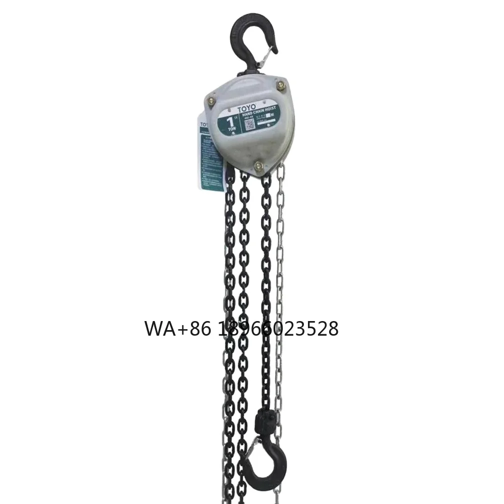 Toyo CA Heavy Duty Chain Pully Block Manual Good Price 1Ton 6 Meter Chain Block Home Use Machinery Repair Shops
