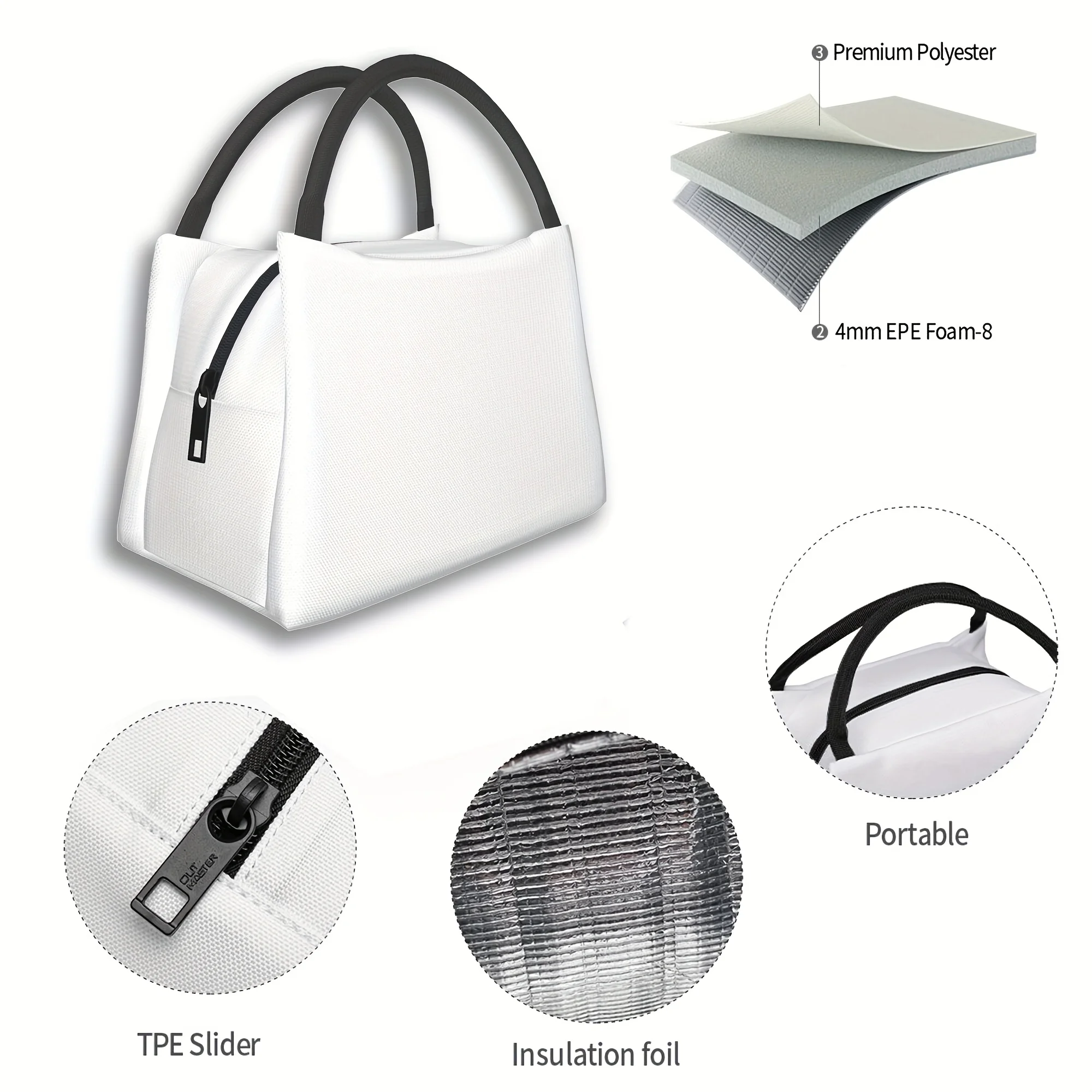 1 قطعة نمط التصوير المصري القديم ، حقيبة مبردة محمولة وقابلة لإعادة الاستخدام ، حقيبة غداء معزولة ، يجب اقتناؤها للتخييم