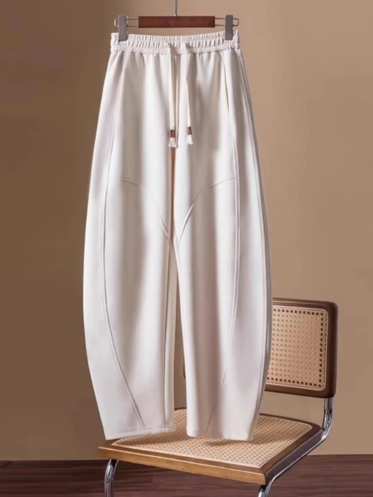 

Loose Wide Leg Casual Trousers for Women plus Size Harlan Style Autumn Winter New Slimming Drapey Scythe Pants High Waist Nin...