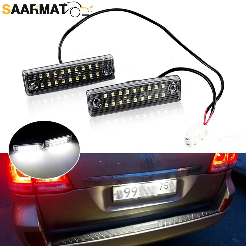 Luci targa a LED Auto senza errori Numero posteriore Lampade Accessori auto bianchi per Toyota 4Runner 1996-2021 Sequoia 2001-2020