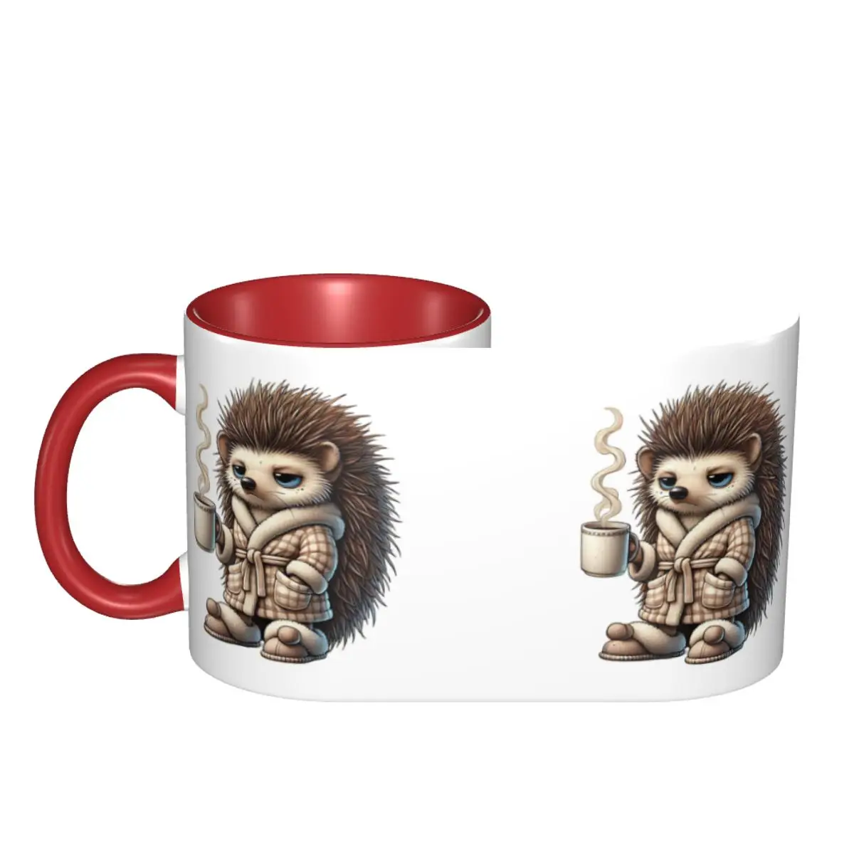 Tired Hedgehog Mug Funny Ceramic Coffee Cups Tea Mugs Milk Cup Drinkware Gift for Friends view 3