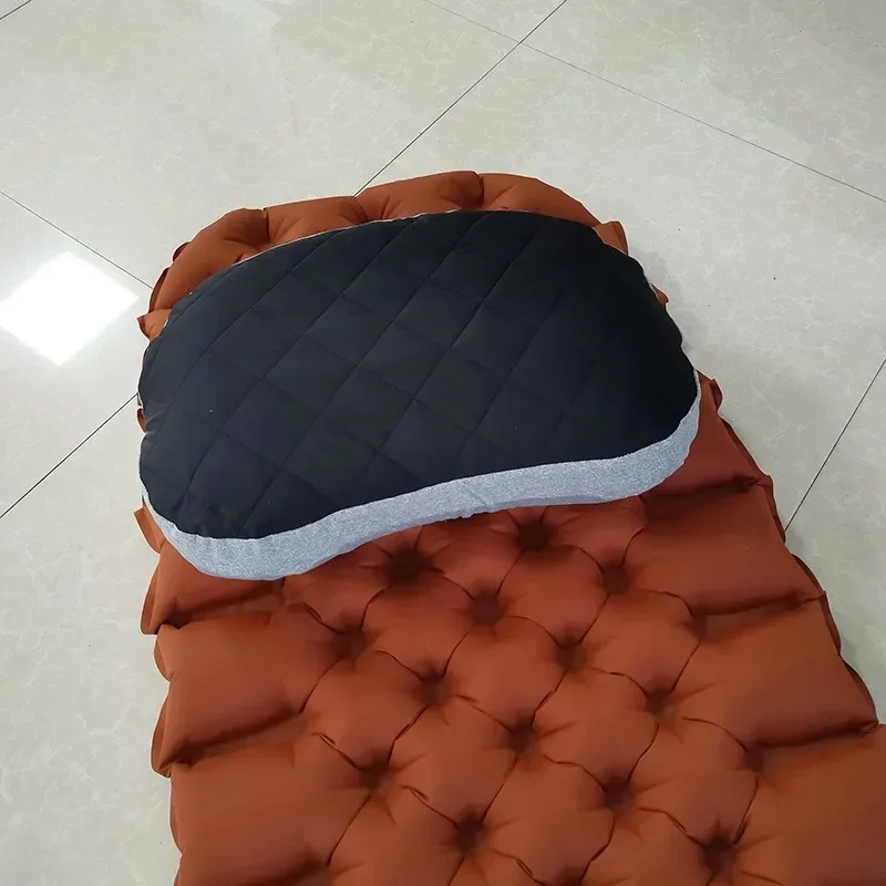 Camping Inflatable Pillow with Pillowcase Travel Pillow Lunch Break Sleeping Pillow Convenient Waist Throw Pillow  Long Pillow