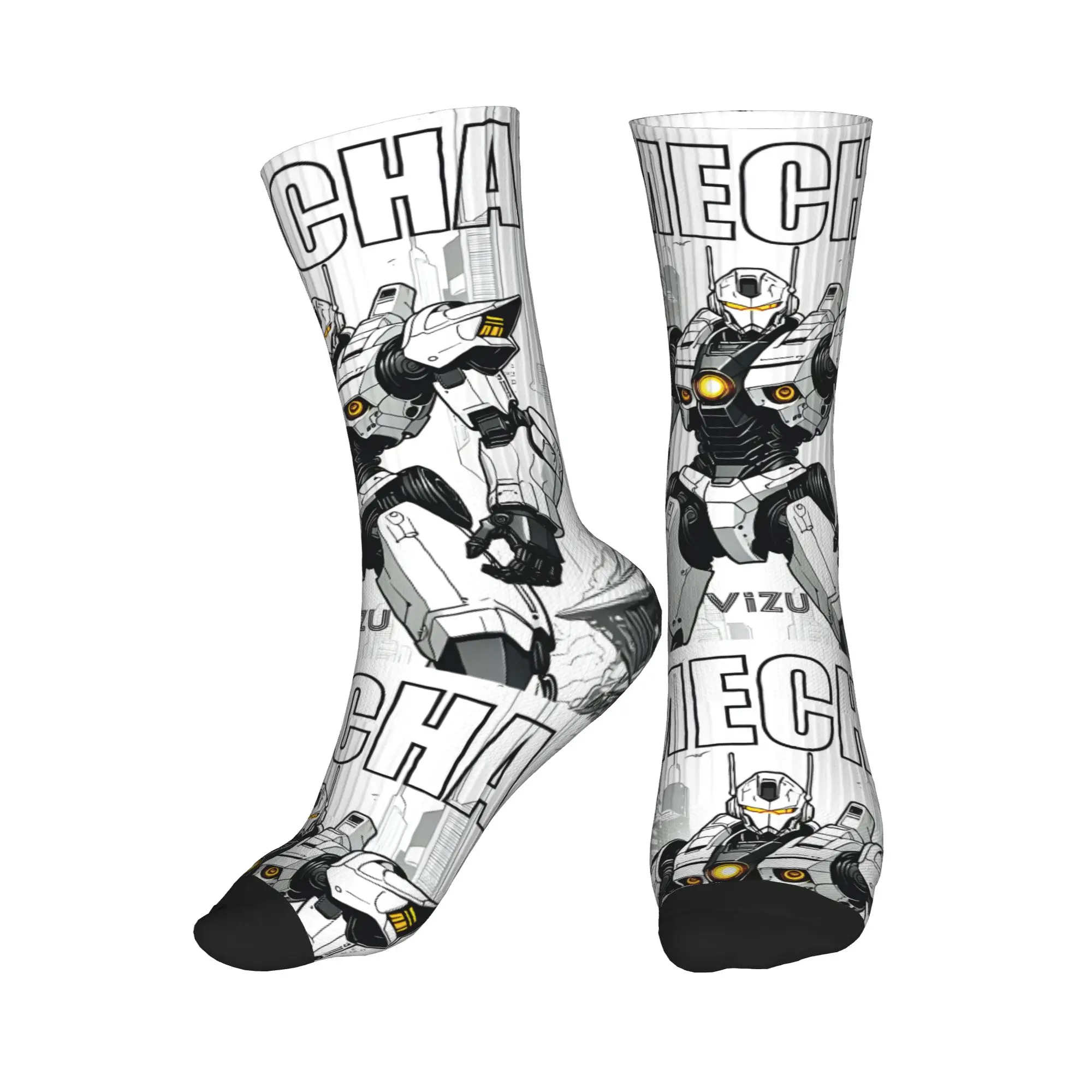 

Носки Kawaii Socks Mecha Warrior Gundam Anime, мужские и женские носки с 3D-принтом Freedom Stockings