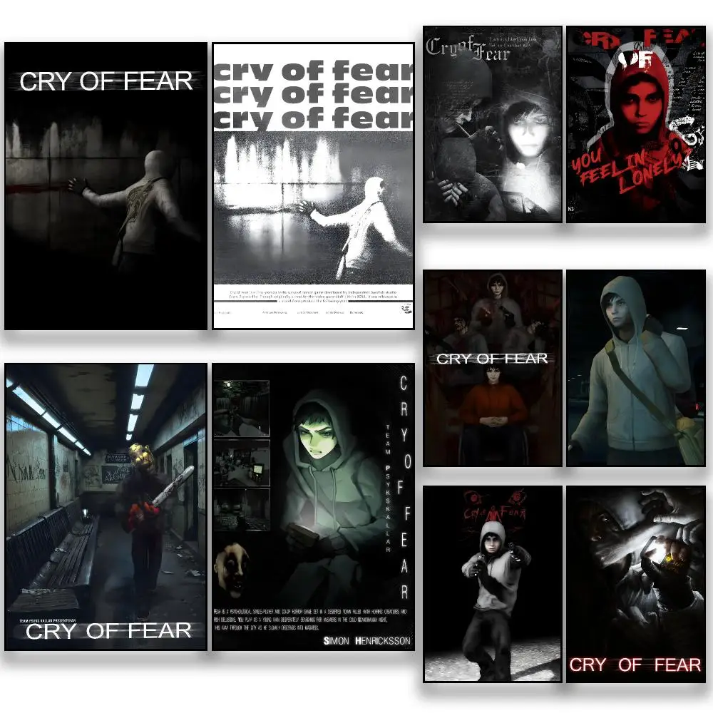 Game C-Cry Of Fear Poster HD Removable Wall Art Gift Bedroom Lounge Dorm Office Gaming Cafe Bars