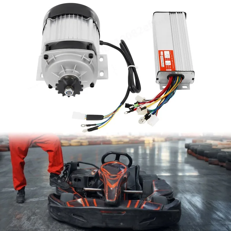 Brushless Vibration Motor with Controller for Tricycles, E-Bikes, Electric Scooters, DC Brushless DC Motor Kit for Electric