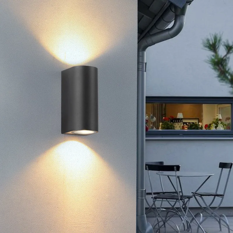 

Led Wall Lamp Outdoor Waterproof IP65 Up Down GU10 AC85-265V PVC Lighting Garden Decoration Wall Lights for Indoor Lighting