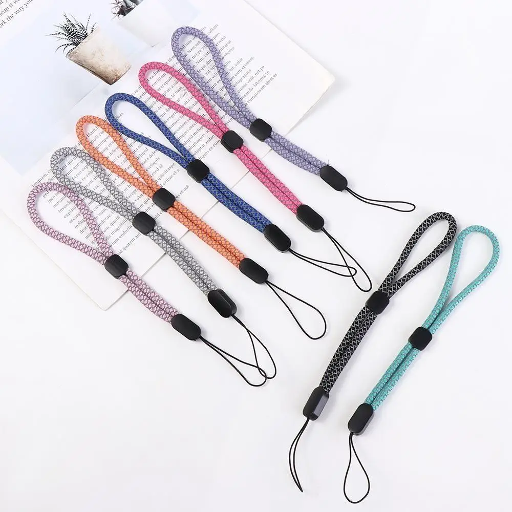 Fluorescent Cell Phone Strap Wrist Straps Hanging Rope Mobile Phone Chain Adjustable Phone Charm Phone Wrist Lanyard DSLR Camera