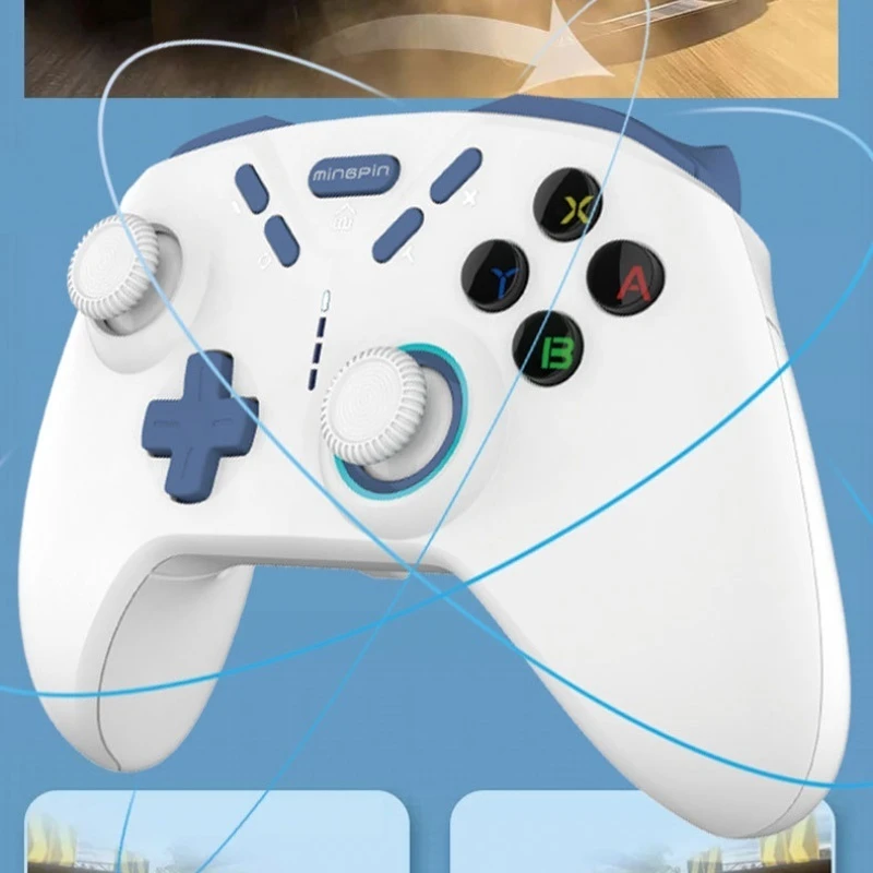 Multifunctional Gamepad Six-Axis Gyroscope Asymmetrical Double Vibration Motor Desktop Computer Game Entertainment Steam Switch