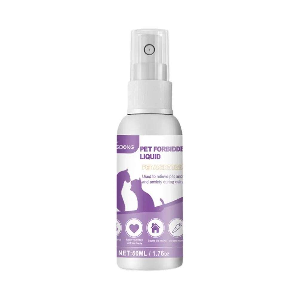 

50ml Pet Calming Spray Prevent Howling Soothe Mood Pet Dog Cat Estrus Calming Prohibition Spray Pet Training Spray Pet Supplies