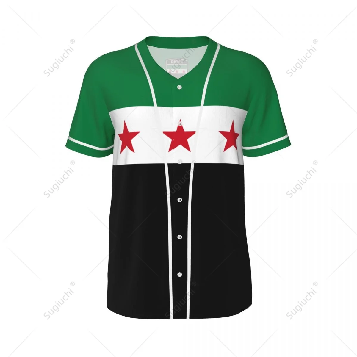 3D Printed Syria Flag 2024 1932 1963 Men Baseball Jerseys Mesh Sports T-shirt Tees Custom Name Nunber