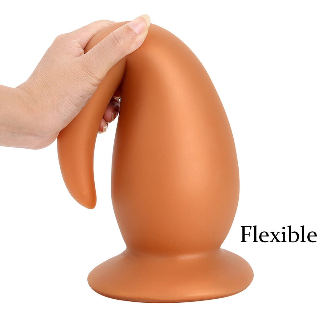 Silicone grande plug anale dildo con ventosa stimola la vagina e l'ano grande butt plug morbido anale dilatatore giocattoli del sesso prodotti del sesso