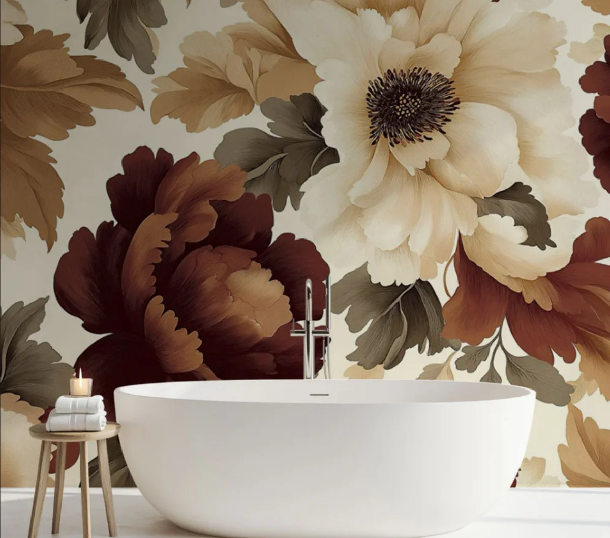 

Современные скандинавские ретро-обои класса люкс с цветами и растениями для гостиной, отеля, спальни, фоновые обои