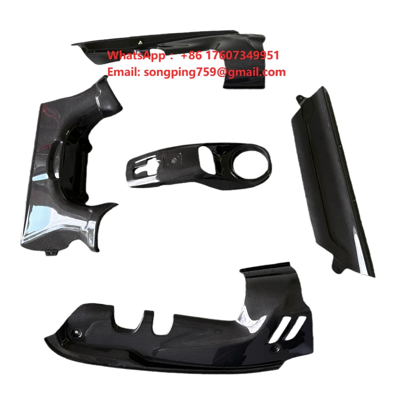 OEM Style 3K Flat Textured Dry Carbon Fiber Convertible Engine Hood Body Kit for Ferari 488GTB Convertible Upgrade