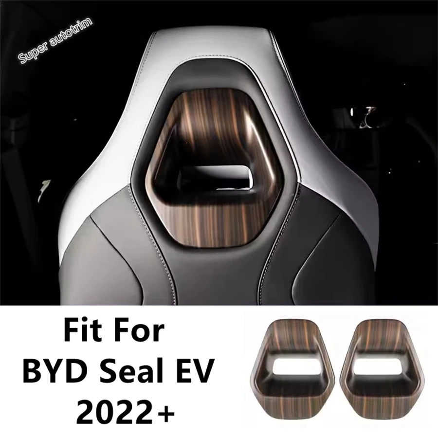 

Car Seat Head Rest Pillow Switch Button Adjust Knob Sequins Cover Trim Carbon Fiber Accessories For BYD Seal EV 2022 2023 2024