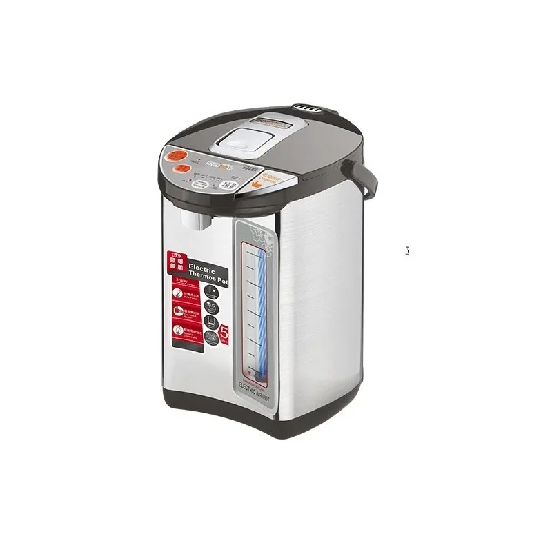 304 Aço Inoxidável Totalmente Automático Isolamento Térmico Chaleira Elétrica, de grande capacidade, Chaleira Doméstica, 5L