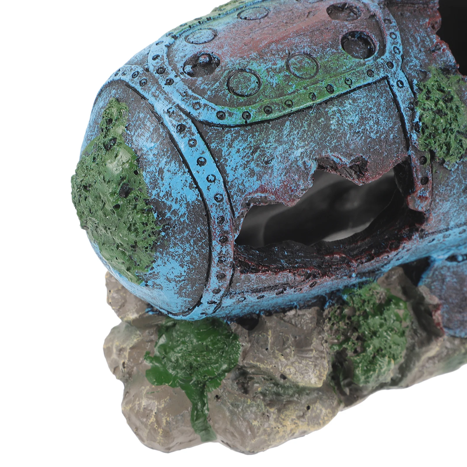 

Fish Tank Submarine Ornament Resin Durable Small Size Safe Hide Place Aquarium Decoration Energetic Fish Accessories