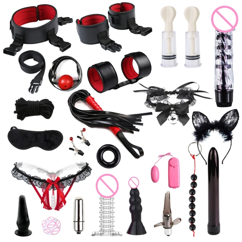 

20RF Sex Bed Restraints Set Erotic BDSM Bondage Sex Stimulators Condoms