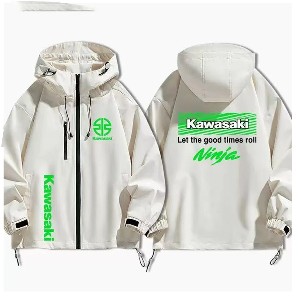 2025 New Kawasaki Motorcycle Jacket Jacket for Men and Women Autumn/Winter Charge Clothes Top Trendy