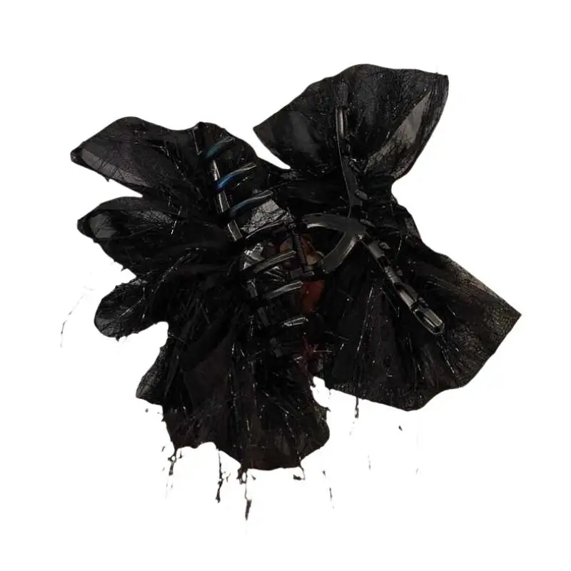 Modische Schwarze Netz-Blumen-Haarspange für Damen, Haarklammer für Pferdeschwanz, Elegante Blumen-Haarkralle, Kopfschmuck – Detail 6