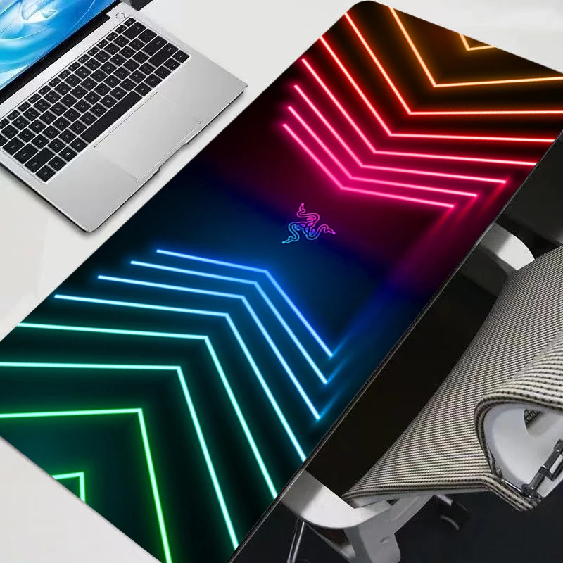 

Razer Mouse Pad Anti-slip Desk Mat Anime Gaming Mats PC Accessories Mousepad Large Keyboard HD Extended Pad Pattern Tablet Pad